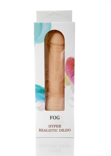 Boss Fog Dildo - реалистичный фаллоимитатор, 19.5х4.5 см (бежевый)