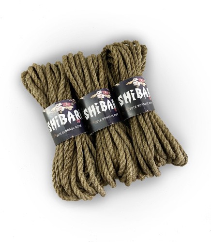 Feral Feelings Shibari Rope, 8 м - Джутовая веревка для Шибари (серый)