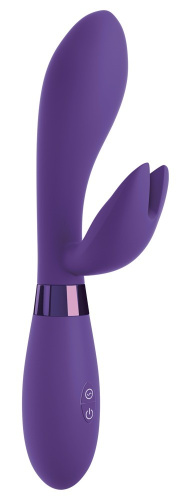 Pipedream OMG Bestever Silicone Vibrator - Ввибратор-кролик с ушками, 21 см (фиолетовый)