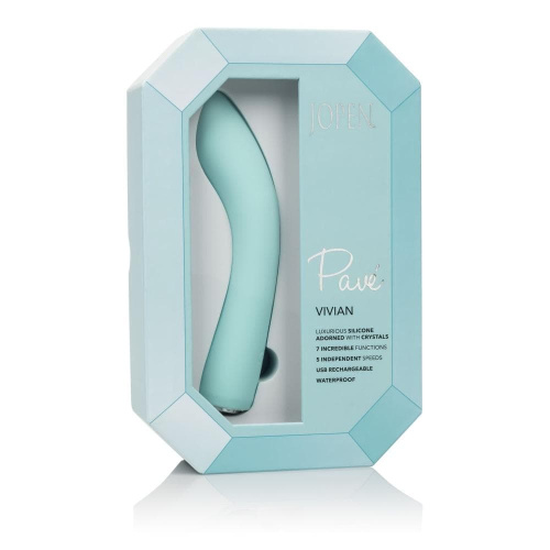 CalExotics Pave Vivian - Гибкий вибромассажер, 17.75х3.75 см