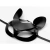 Tailz Black Cat Tail Anal Plug & Mask Set - ролевой БДСМ набор кота: маска и анальная пробка с хвостом
