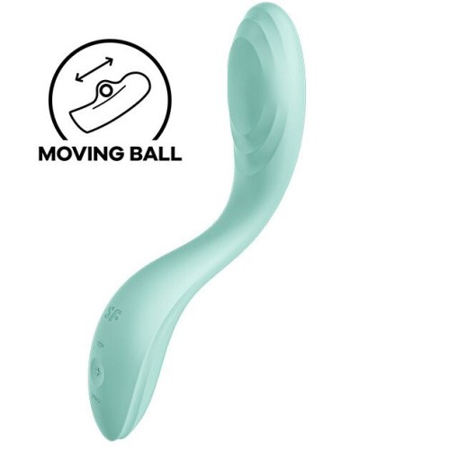 Satisfyer Rrrolling Pleasure - Вибратор для точки G, 22х4 см (мятный)