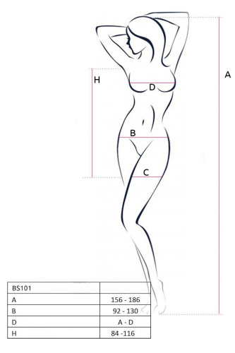 Полупрозрачное мини-платье Passion BS101, One Size
