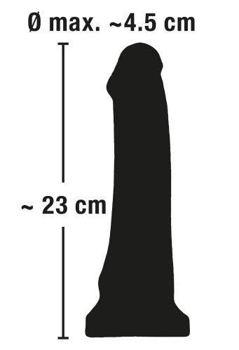 You2Toys African Lover великий реалістичний фалоімітатор, 23х4.5 см - купити в Києві, Україні