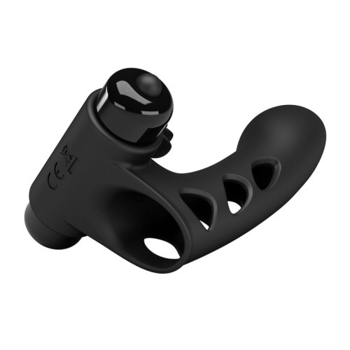 Pretty Love Orlando Honey Finger Vibrator - Вибронасадка на палец, 9х2.6 см (чёрный)
