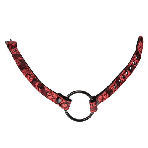 Scandal Wide Open Mouth Gag - Сексуальный расширитель для рта (черный), 55х4.5см