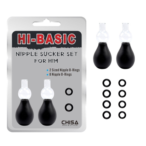 Chisa - Hi-Basic Nipple Sucker Set for Him - Стимуляторы на соски