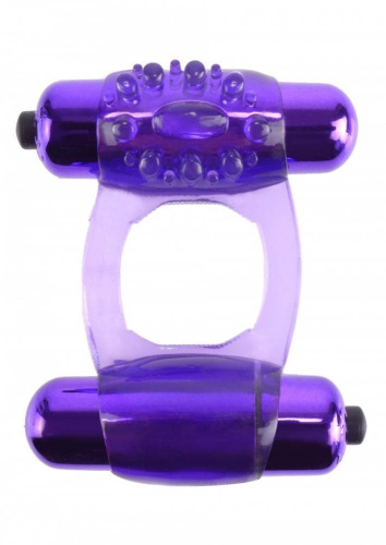 Pipedream Duo Vibr Super Ring - виброкольцо, 7х3 см (фиолетовый)