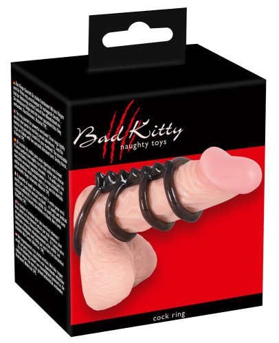 Bad Kitty Cockring - Эрекционное кольцо, 6,5 см (серый)