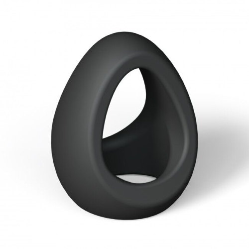 Love To Love Flux Ring Black Onyx - эрекционное кольцо двойное, 3 см. (чёрное)