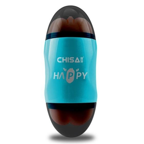 Chisa - Portable Happy Cup - Мастурбатор двосторонній вагина-ротик, 19х7.5 см - купити в Києві, Україні