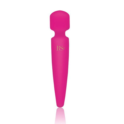 Rianne S Bella Mini Wand Rose вибромассажер 10 режимов, 19х4 см (ярко розовый)