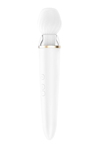 Вибромассажер Satisfyer Double Wand-er, 27х5.5 см. (белый)