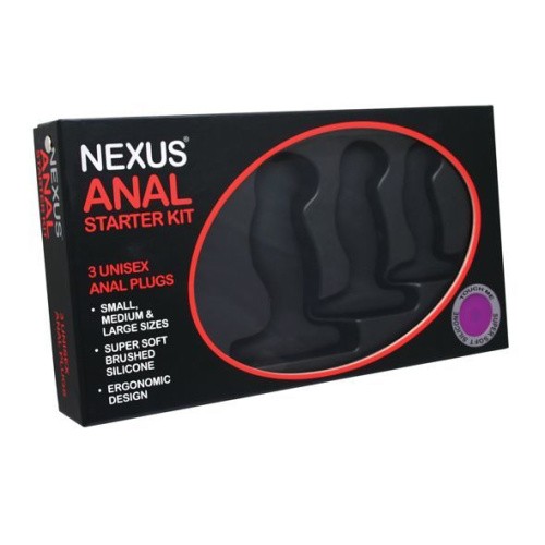 Nexus Anal Starter Kit - Набір анальних пробок, 3 шт (чорний) - купити в Києві, Україні