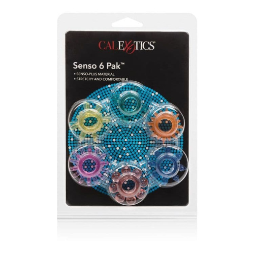 CalExotics Senso 6 Pak - Эрекционные кольца, 6 шт (разноцветный)