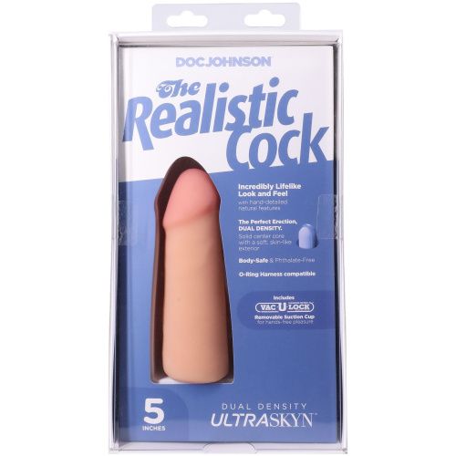 Фалоімітатор Doc Johnson The Realistic Cock ULTRASKYN 5 Inch, 12,7 см - купити в Україні | Секс шоп SEX-SHOP.ua