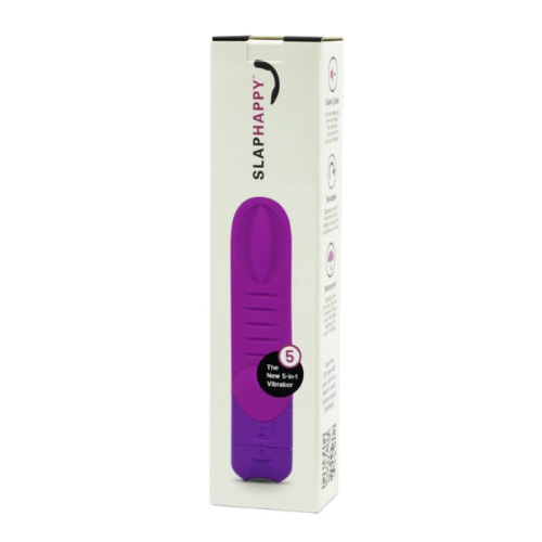 Slaphappy Bendable 5 In1 Vibrator - Вибромассажер, 19х3.5 см