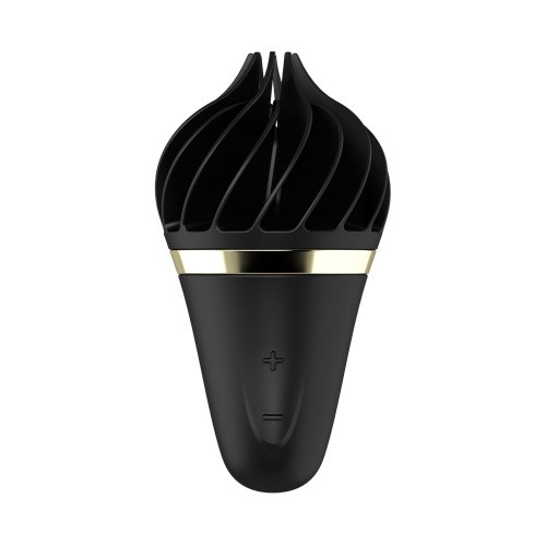 Satisfyer Layons Sweet Treat-стимулятор для клітора з обертовими пелюстками, 10х4 см (чорний) - купити в Києві, Україні