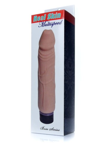 Boss - Real Skin Multispeed Flesh - Вибратор, 22х4 см