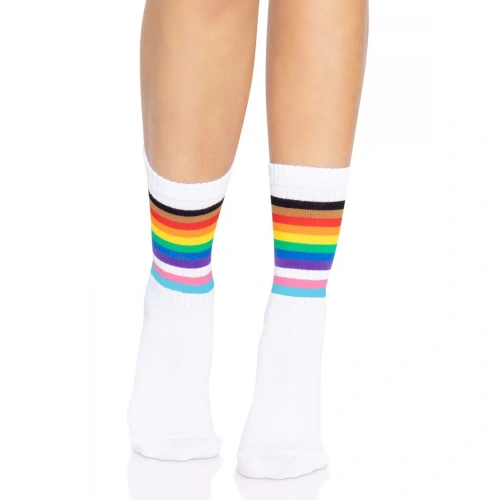 Leg Avenue - Pride crew socks Rainbow - Женские радужные носки