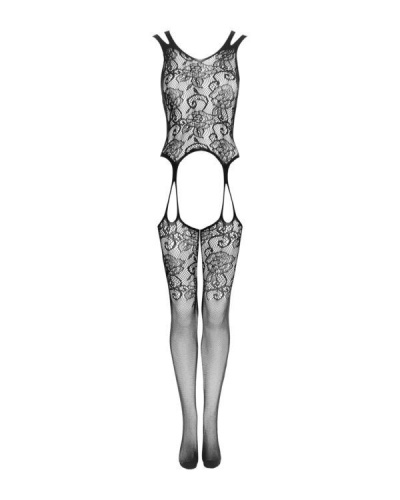 Obsessive F237 - Ажурный бодистокинг, XL/XXL (чёрный)
