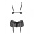 Obsessive Mixty set - кружевной эротический комплект, L/XL (чёрный)