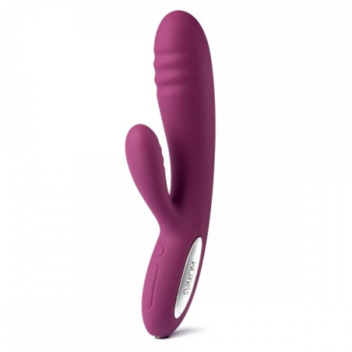 Svakom Adonis Rabbit Vibrator - вибромассажер-кролик, 21х3.8 см (фиолетовый)