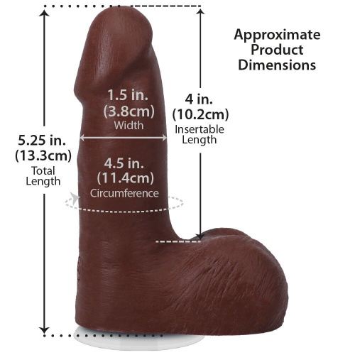 Фаллоимитатор Doc Johnson The Realistic Cock ULTRASKYN 5 Inch with Balls, 13,3 см