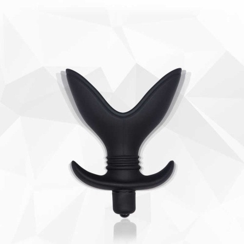 LoveToy - Anal Indulgence Collection Booty Blaster - Анальная пробка с вибрацией, 11.4х7.4 см (чёрный)