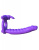 Pipedream Silicone Double Pene Rabbit - насадка для подвійного проникнення, 10х2.8 см (фіолетовий) - купити в Києві, Україні