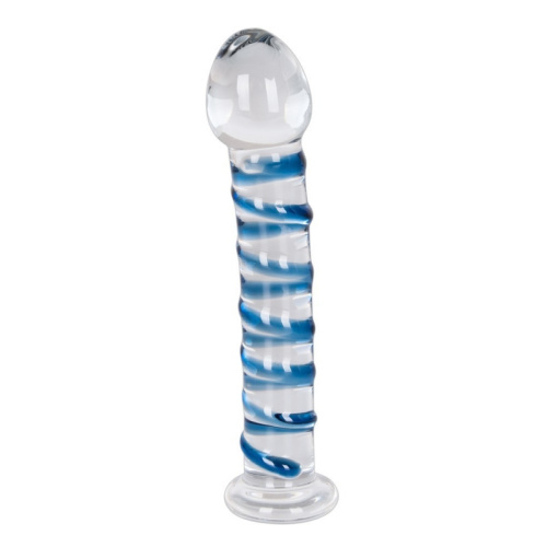 You2Toys Arts Clair Bleu Majestueux стеклянный фаллоимитатор, 18х3.5 см