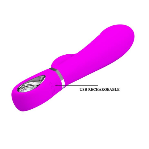 Pretty Love - Prescott Vibrator Pink - Вибратор-кролик, 20 см (фиолетовый)