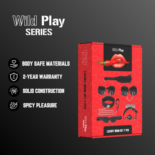 Набір БДСМ аксесуарів м=Erospace Wild Play Luxury BDSM Set - купити в Україні | Секс шоп SEX-SHOP.ua