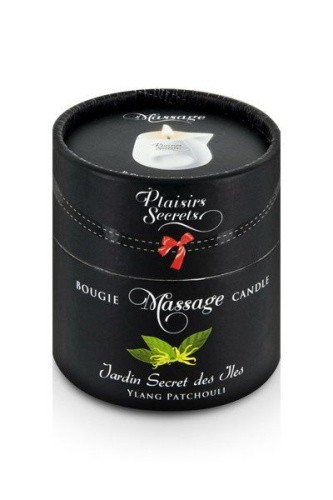 Plaisir Secret Ylang Patchoul - Массажная свеча с ароматом иланг-пачули в подарочной упаковке, 80 мл