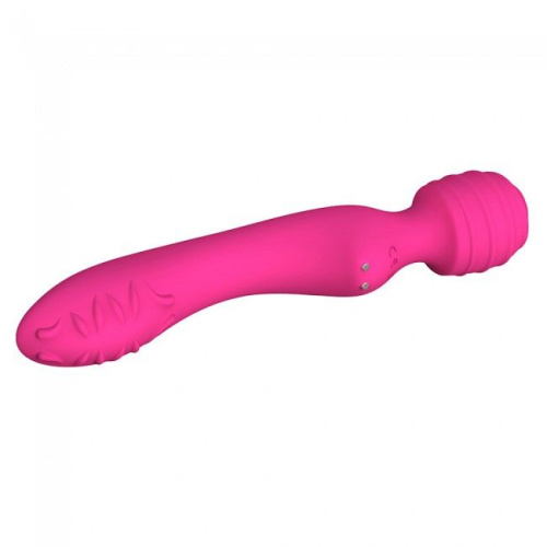 Love To Love Twist Rose - Вибромассажер 2-в-1, 22х4 см. (розовый)
