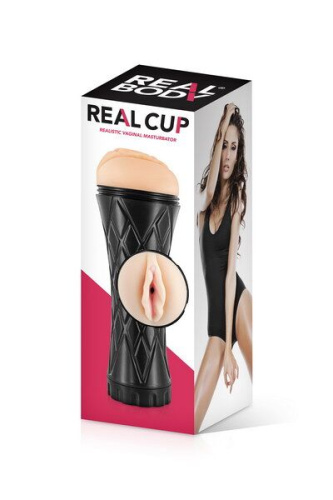 Real Body Real Cup Vagina - Мастурбатор вагина в рифленом корпусе, 23.7х9 см