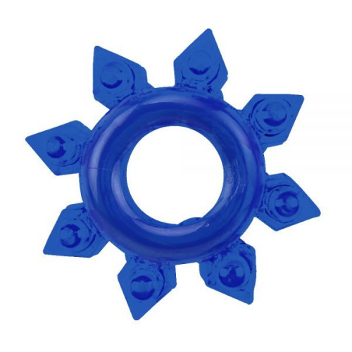 Get Lock Cock Rings Set Blue - Набор эрекционных колец 4 шт, 3 см (синий)