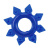 Get Lock Cock Rings Set Blue - Набор эрекционных колец 4 шт, 3 см (синий)
