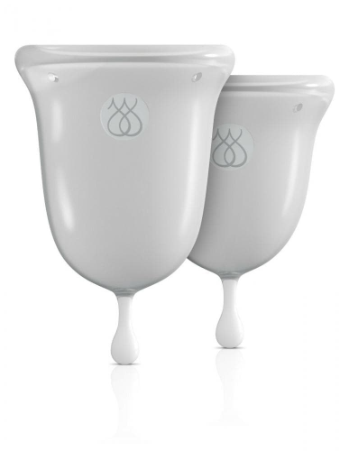 Jimmyjane Menstrual Cups - набор менструальных чаш, 14 мл и 21 мл (прозрачный)
