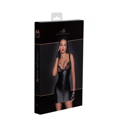 Платье с мокрым эффектом Noir Handmade F254 Powerwetlook mini-dress, S