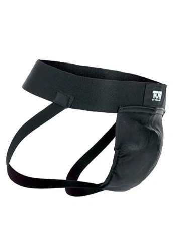 Tom of Finland Leather Jock Strap - трусы мужские (L/XL)