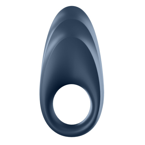 Satisfyer Powerful One - виброкольцо с управлением со смартфона, 9х3 см (синий)