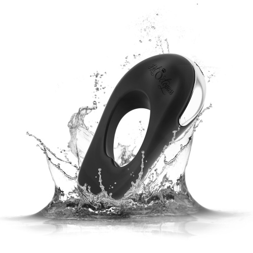Hot Octopuss ATOM PLUS - Эрекционное виброкольцо, 12х4 см (черный)