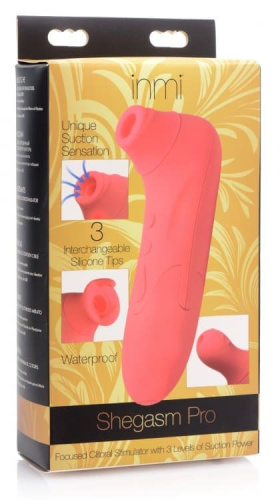 Shegasm Pro Clitoral Stimulator - Вакуумный стимулятор клитора, 15.2х5 см