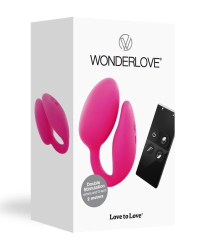 Love To Love Wonderlove - виброяйцо с клиторальной стимуляцией с пультом ДУ, 10х4 см.