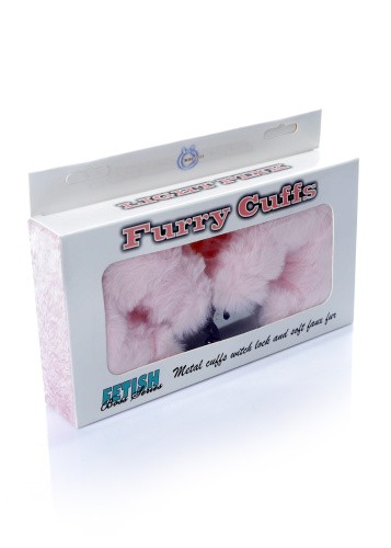 Fetish Boss Series Furry Cuffs Light - Наручники (рожеві) - купити в Києві, Україні