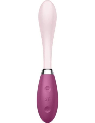 Satisfyer G-Spot Flex 3 - Вибратор для точки G, 19.5х3.3 см (красный)