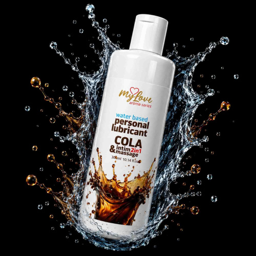 2в1 лубрикант и массажный гель - MyLove Aroma Series Intim&Massage Cola, 300 мл
