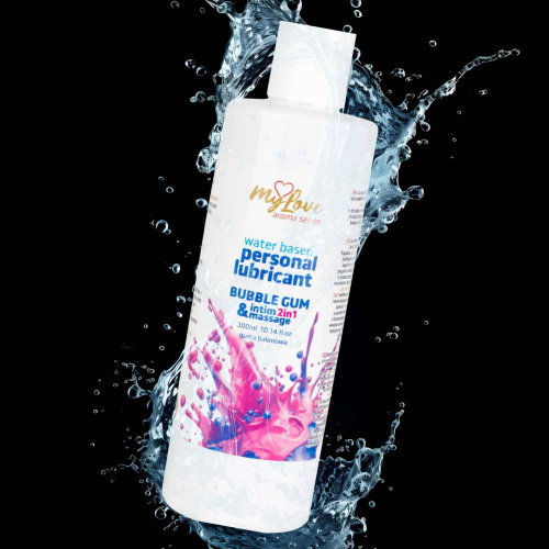 2в1 лубрикант и массажный гель - MyLove Aroma Series Intim&Massage Bubble Gum, 300 мл