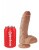 Фаллоимитатор на присоске King Cock 8, 20х5 см (коричневый)